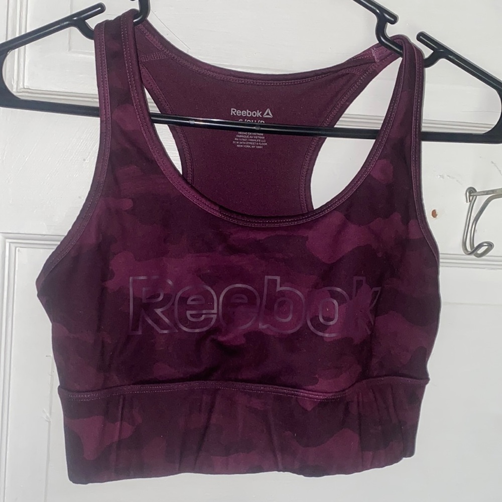 Purple Reebok Sports bra